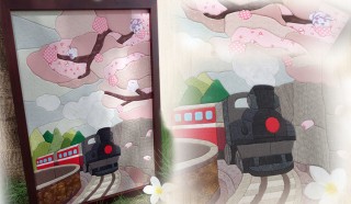 [作品分享] 3D立體拼布 - 阿里山賞櫻趣